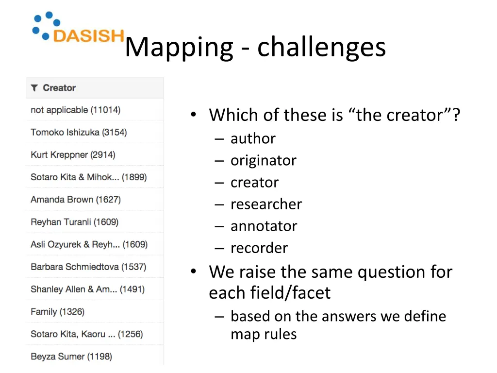 mapping challenges