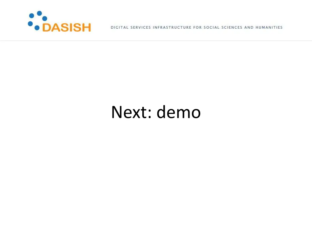 next demo