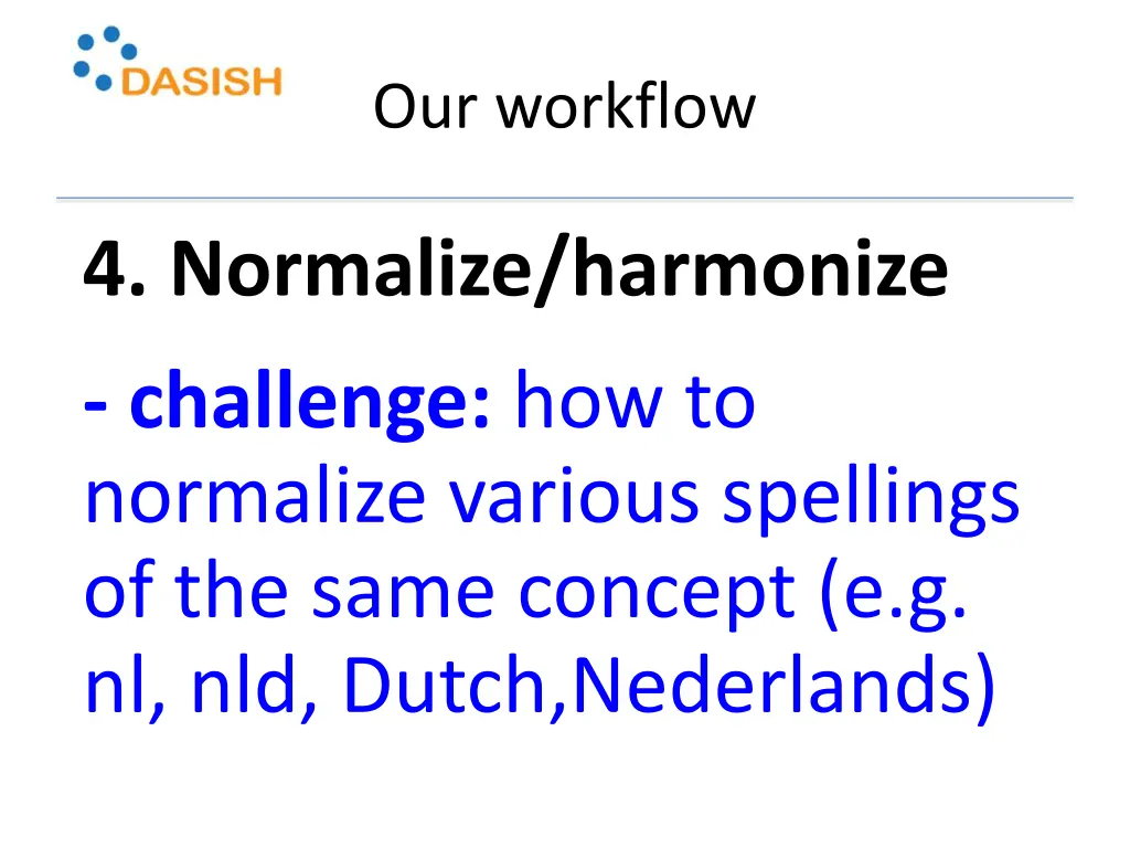 our workflow 11