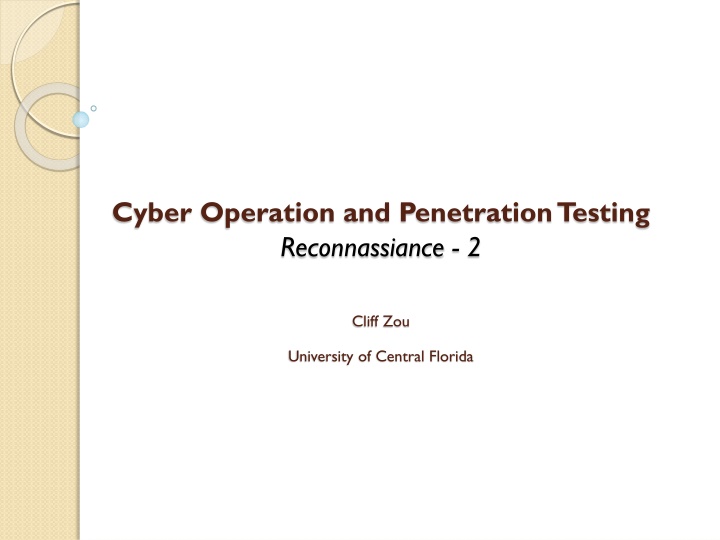 cyber operation and penetration testing