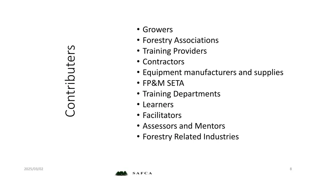 growers forestry associations training providers