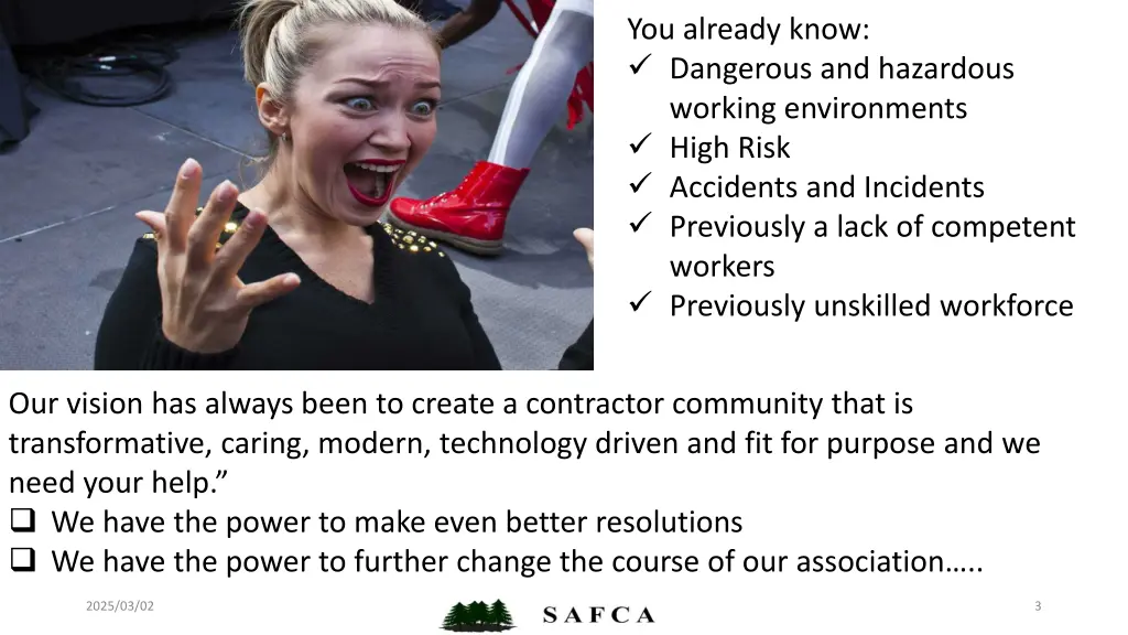 you already know dangerous and hazardous working