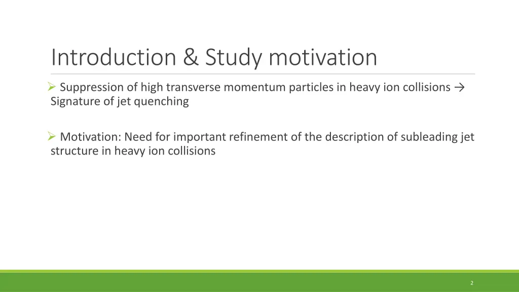 introduction study motivation