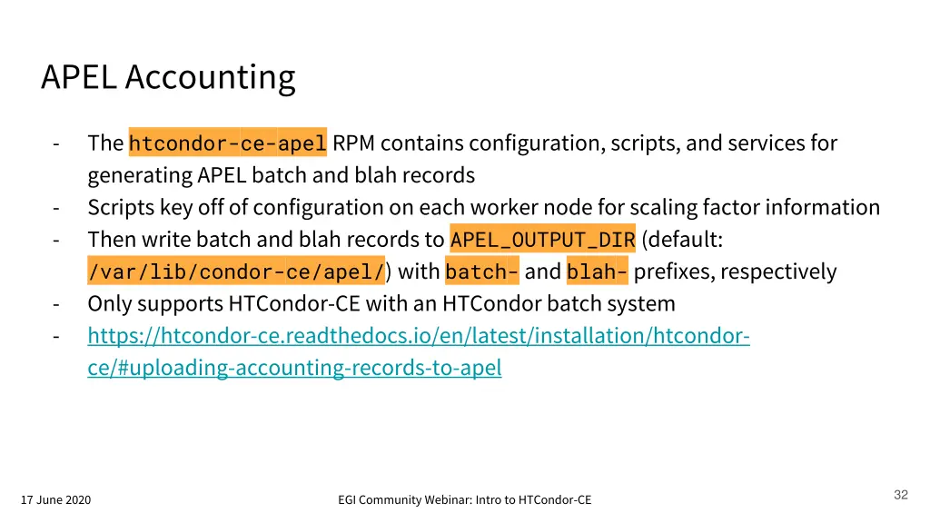 apel accounting