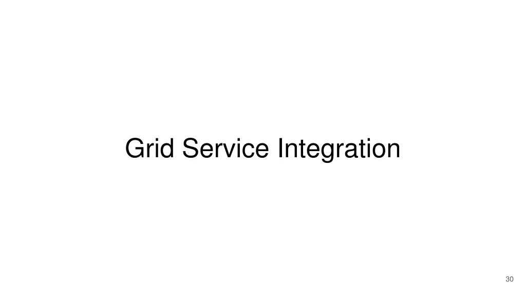 grid service integration
