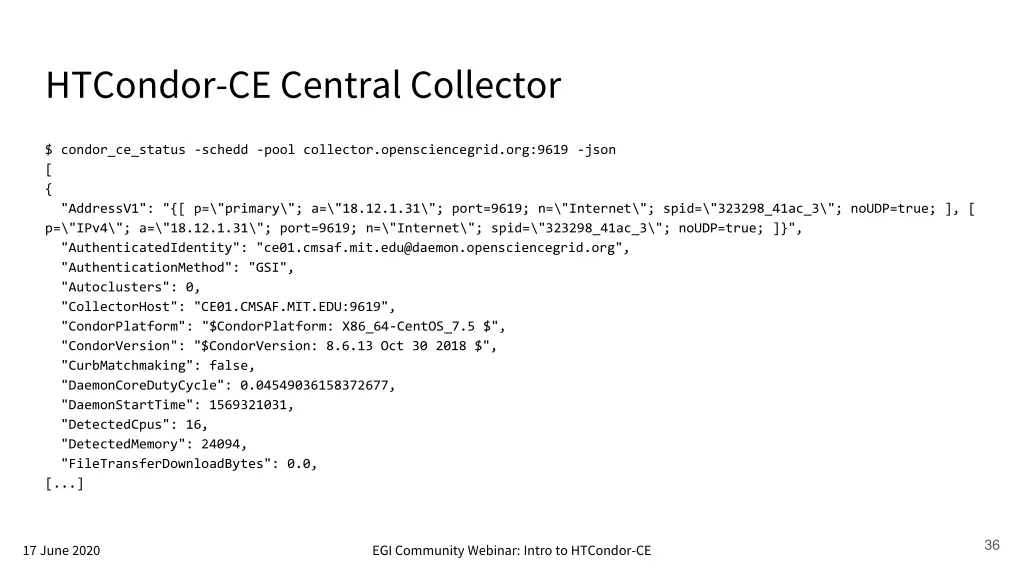 htcondor ce central collector 2