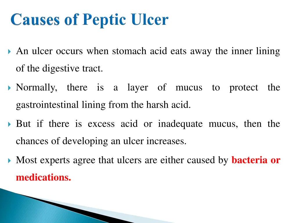 an ulcer occurs when stomach acid eats away