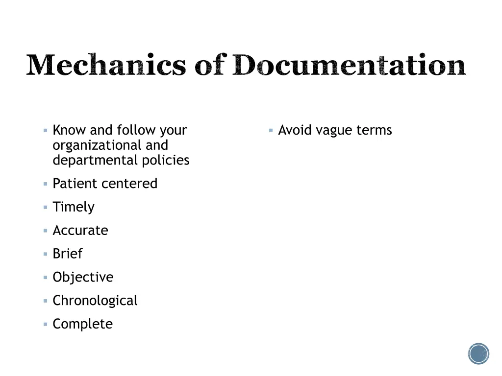 mechanics of documentation 2