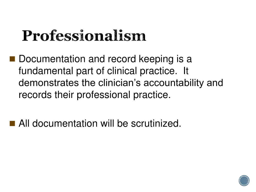 professionalism
