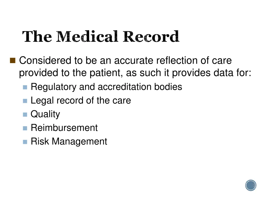 the medical record 1
