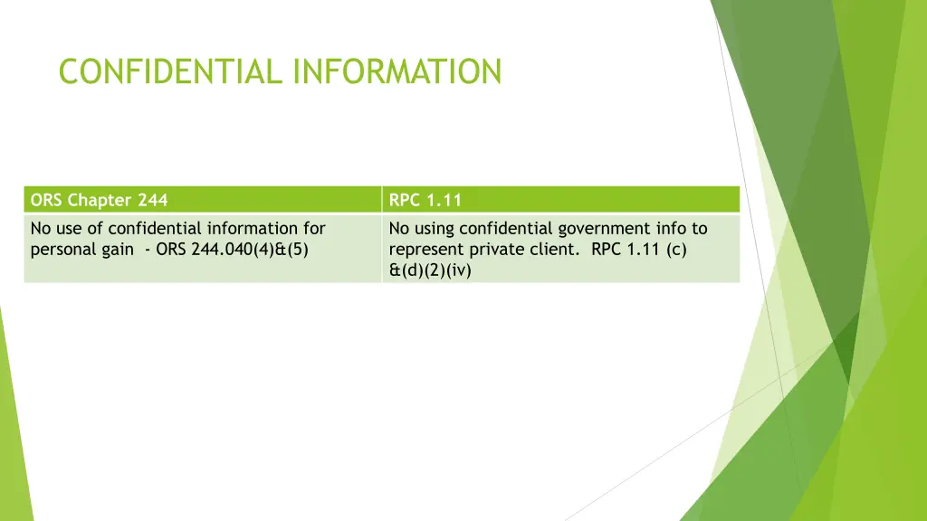 confidential information