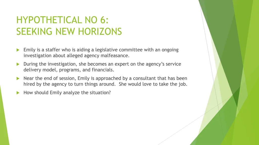 hypothetical no 6 seeking new horizons