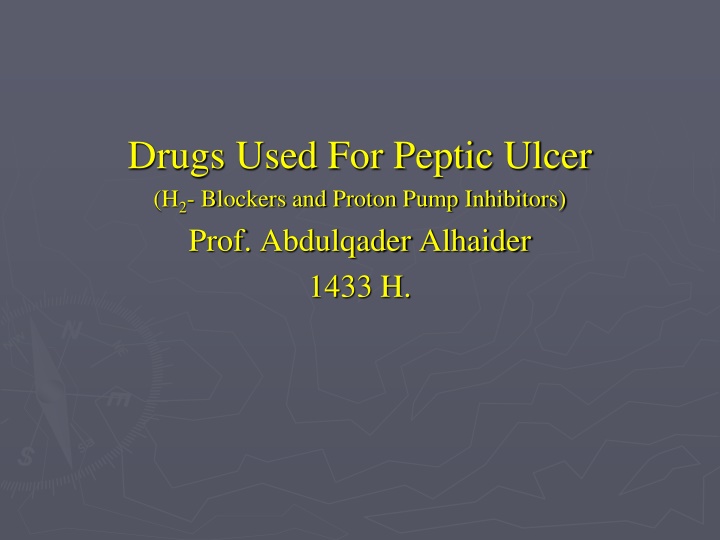 drugs used for peptic ulcer h 2 blockers
