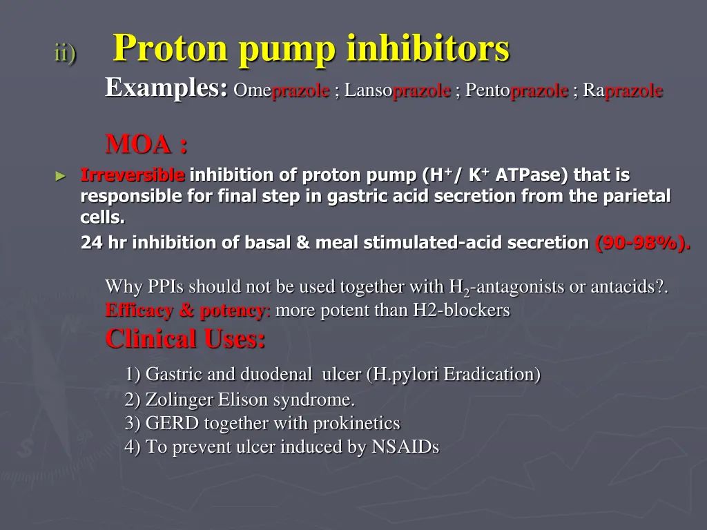 proton pump inhibitors examples omeprazole