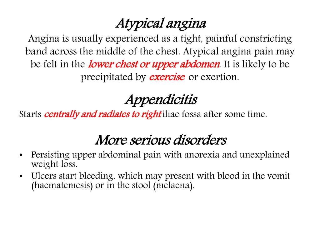 atypical angina