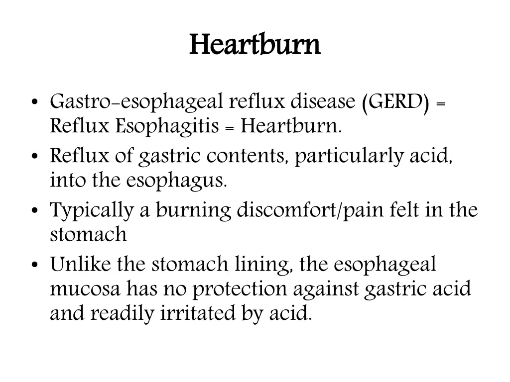 heartburn