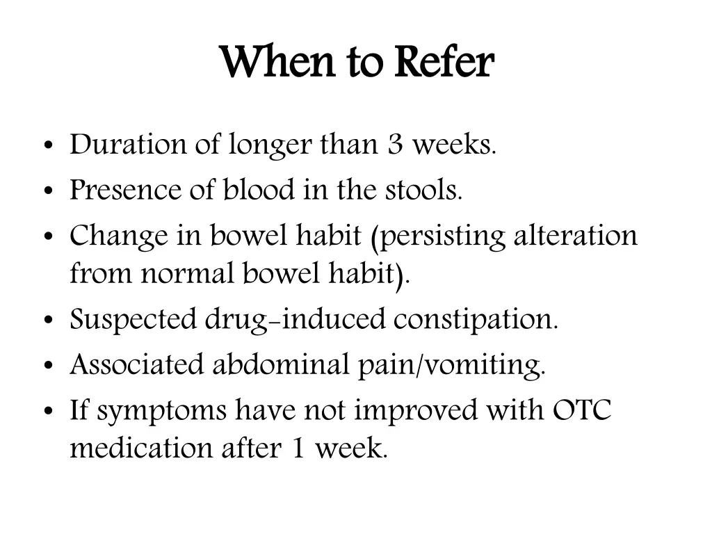 when to refer