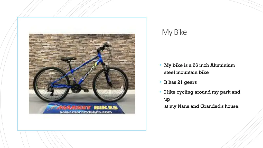 my bike