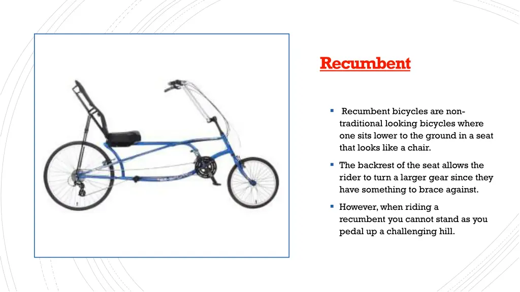 recumbent