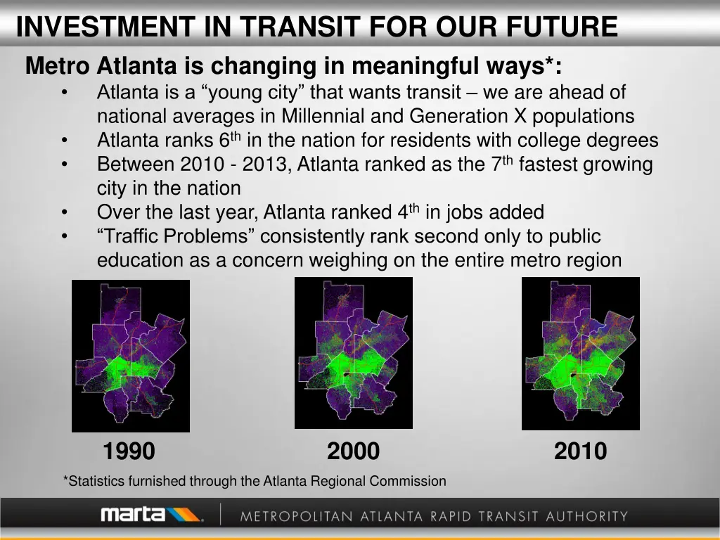 investment in transit for our future metro