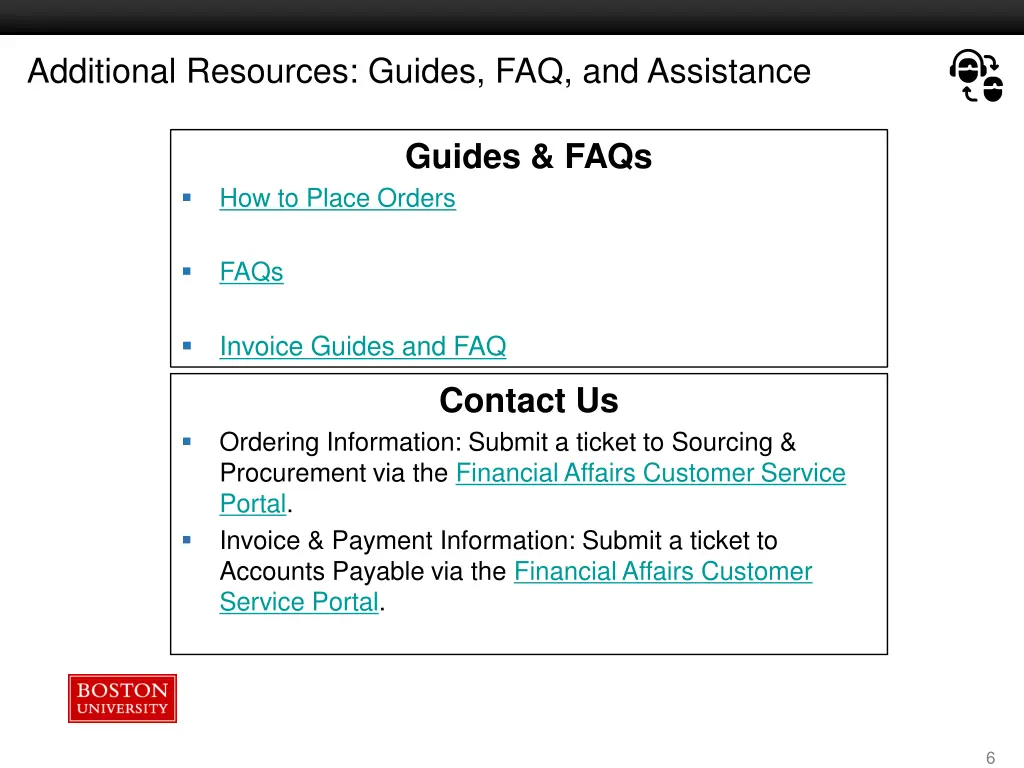 additional resources guides faq and assistance