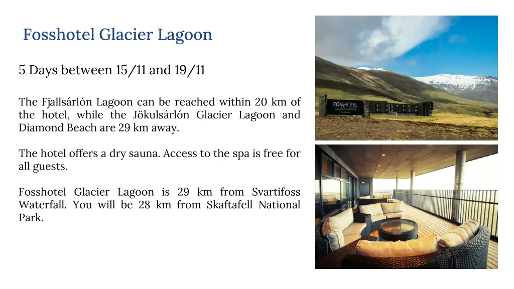 fosshotel glacier lagoon