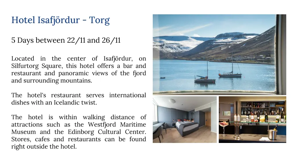 hotel isafj rdur torg