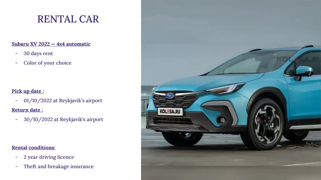 rental car