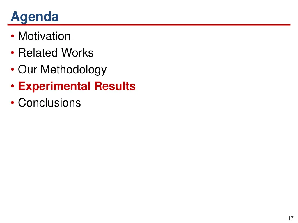 agenda motivation related works our methodology 4