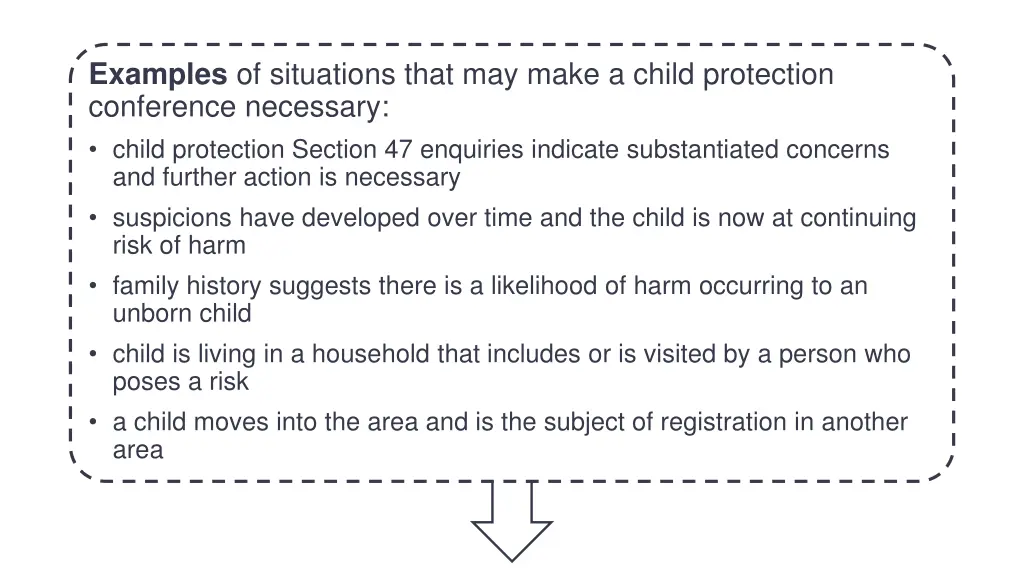 examples of situations that may make a child