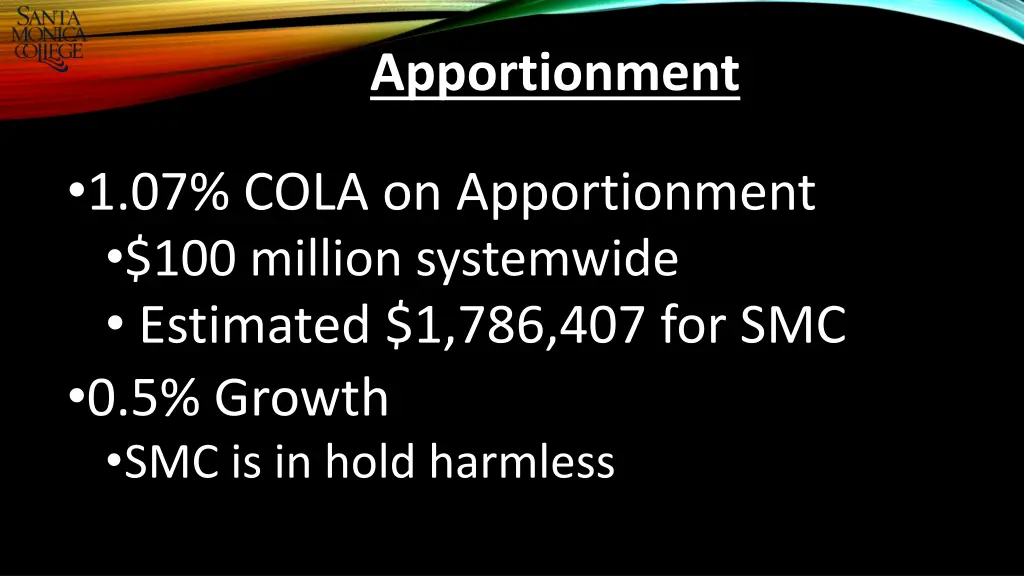 apportionment
