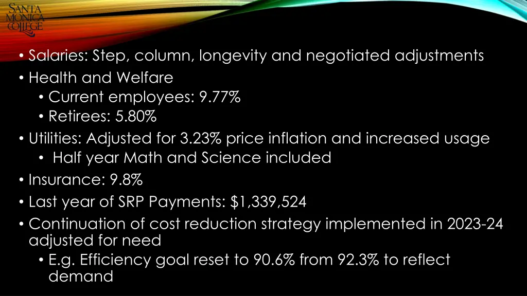 salaries step column longevity and negotiated