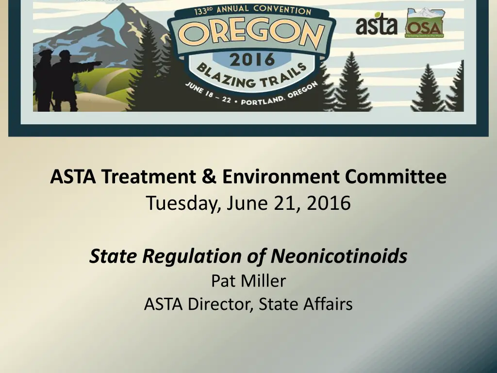 asta treatment environment committee tuesday june