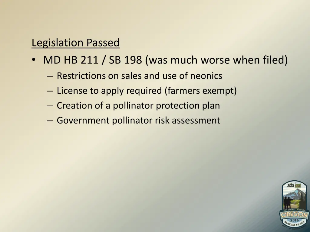 legislation passed md hb 211 sb 198 was much