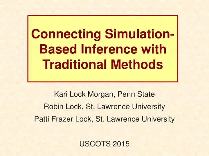 connecting simulation based inference with