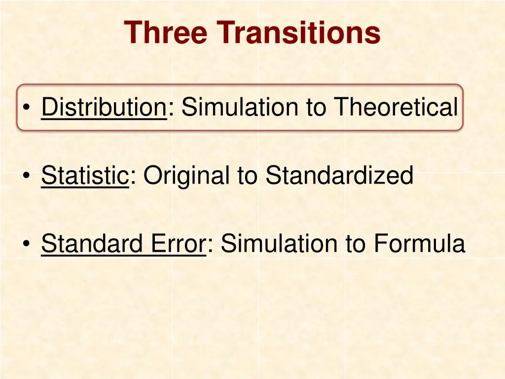 three transitions 4