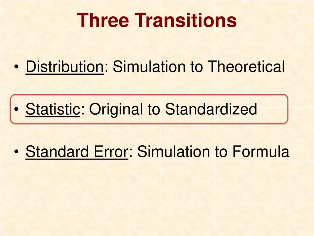 three transitions 5