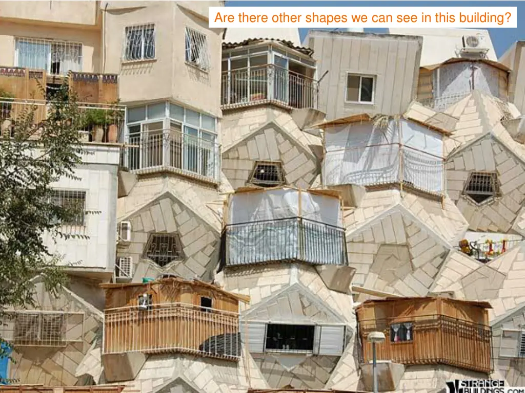 are there other shapes we can see in this building 1