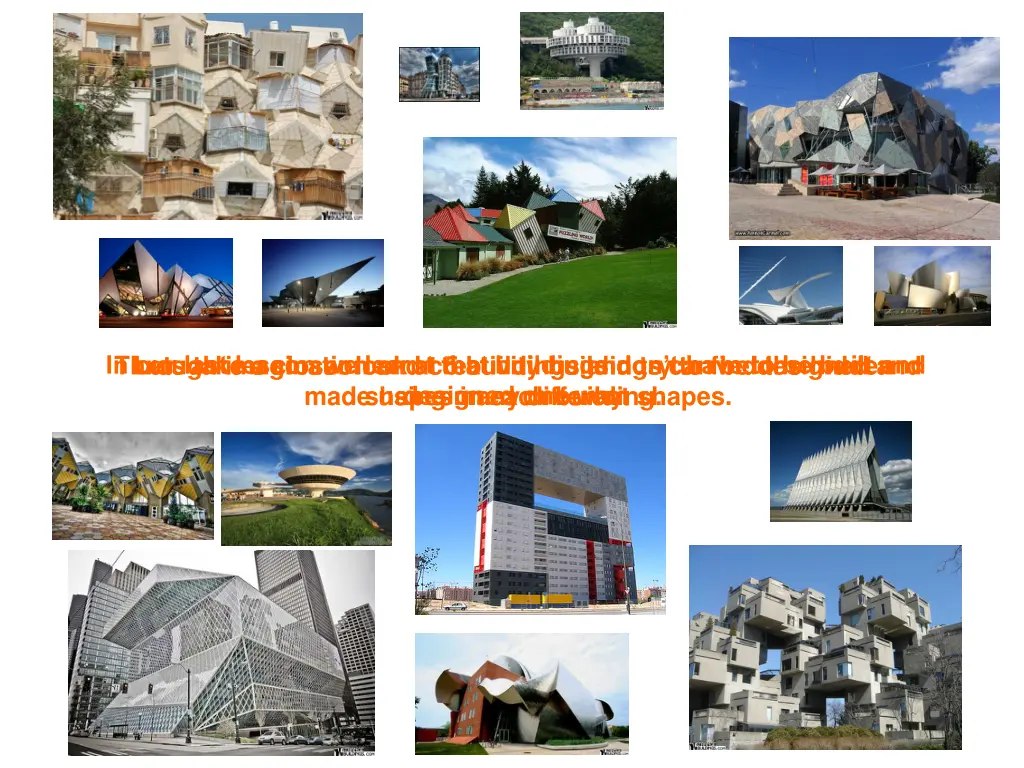 through imagination and creativity buildings
