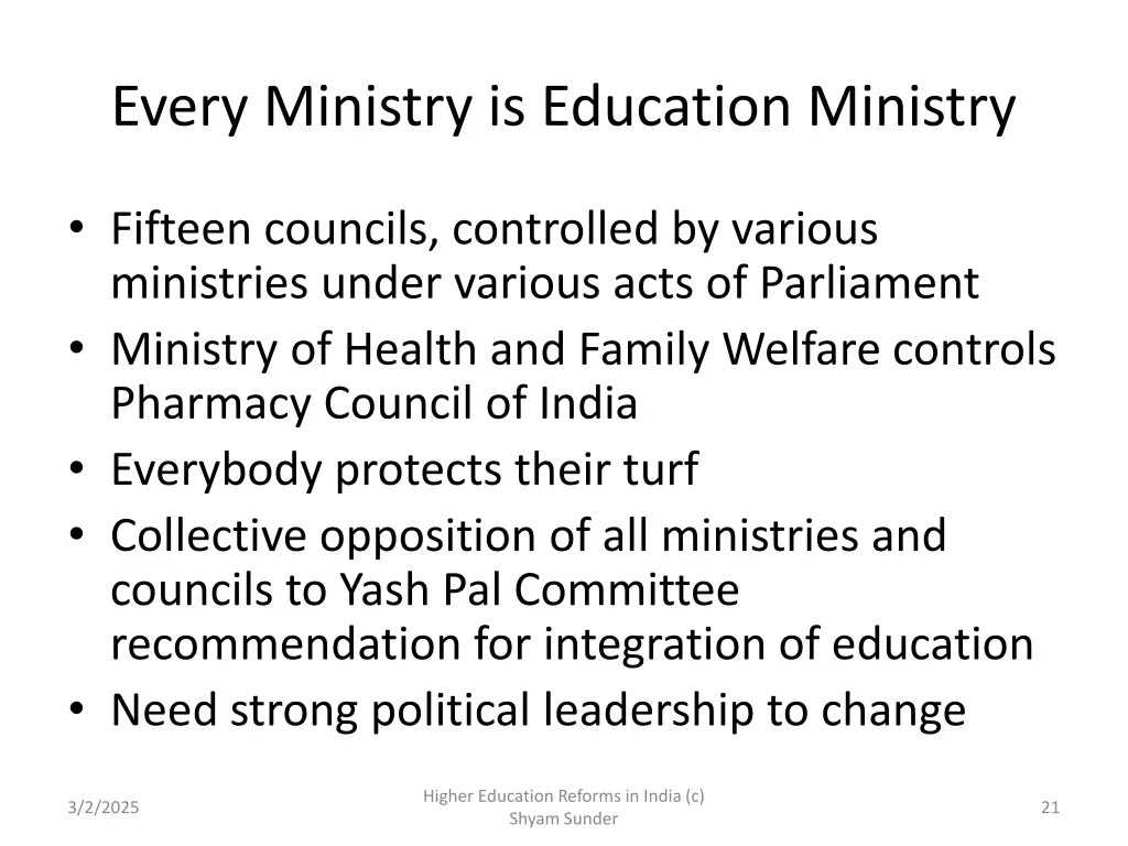 every ministry is education ministry