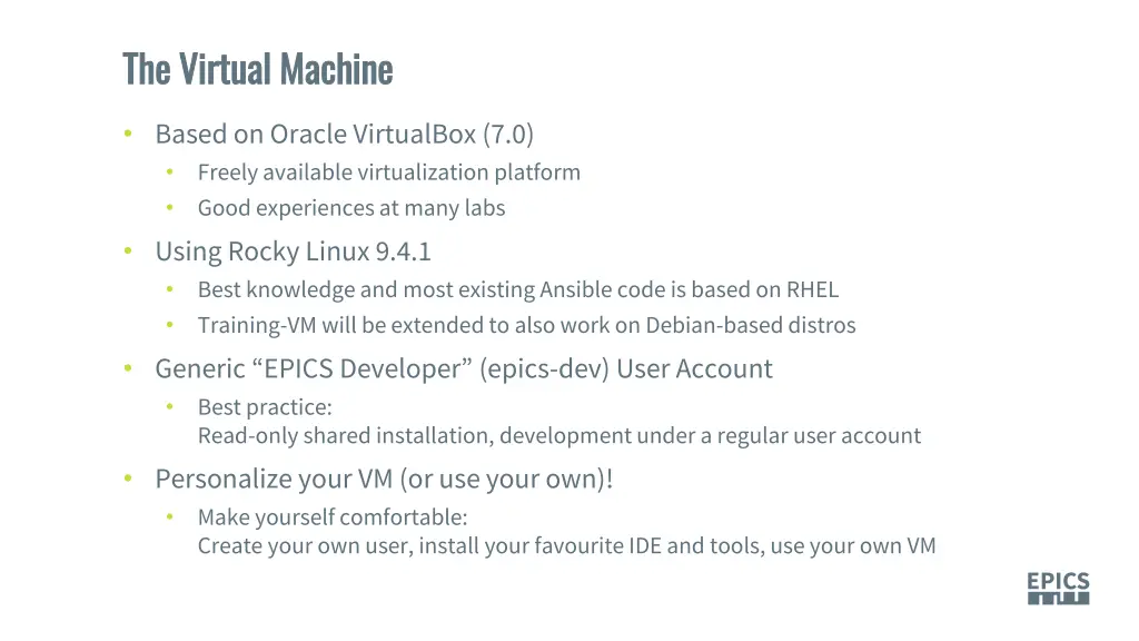 the virtual machine the virtual machine