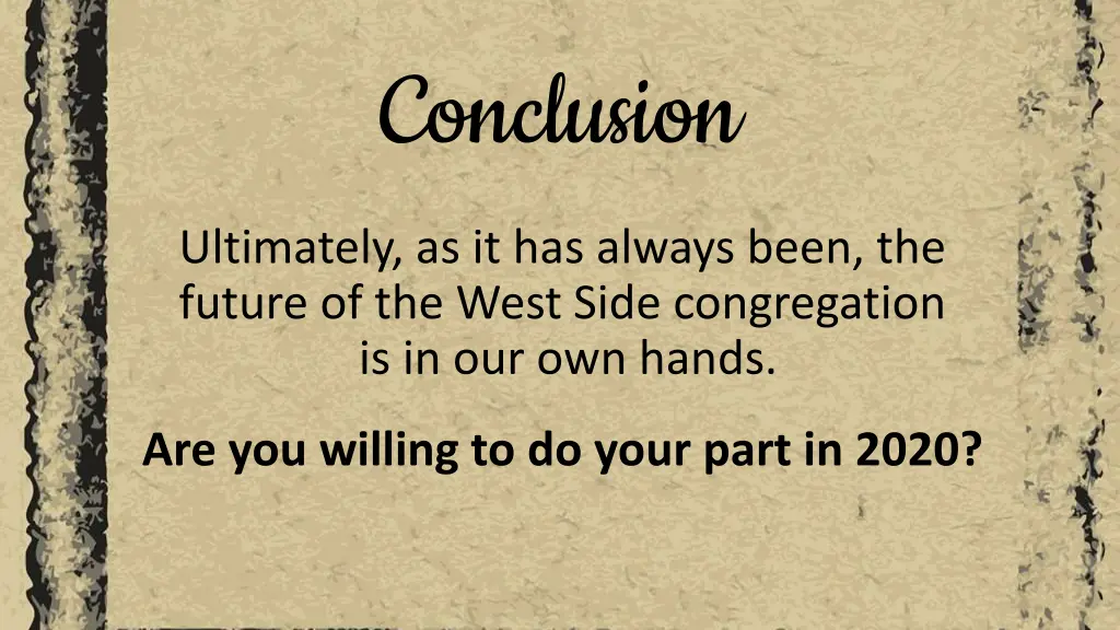 conclusion