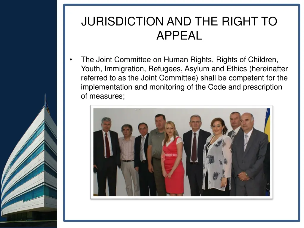 jurisdiction and the right to appeal