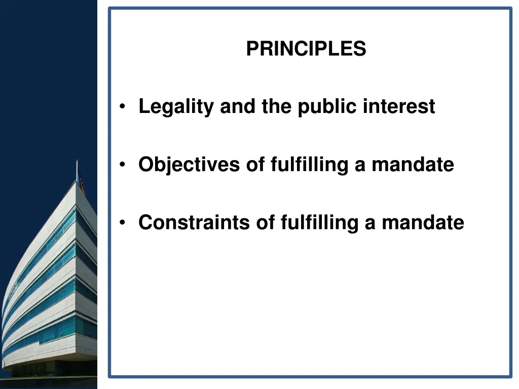 principles