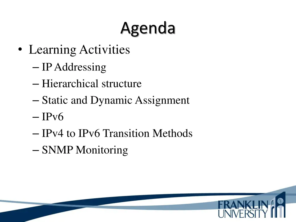 agenda