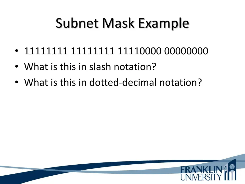 subnet mask example 2