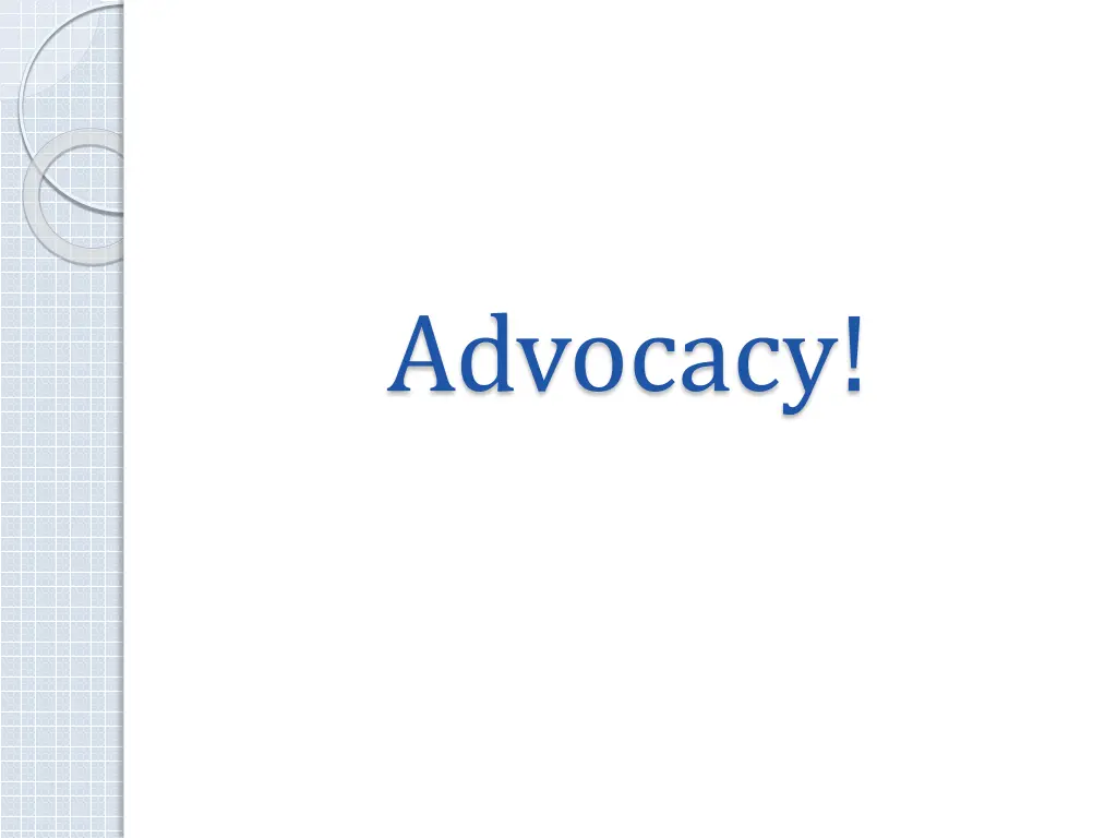 advocacy