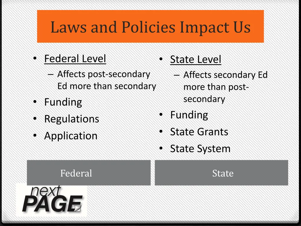 laws and policies impact us 1