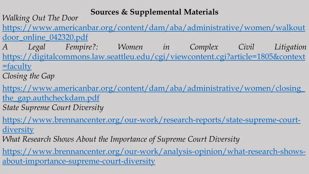 sources supplemental materials