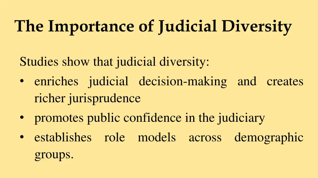 the importance of judicial diversity